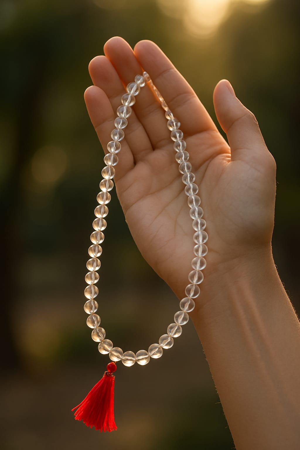 Clear Quartz Mala