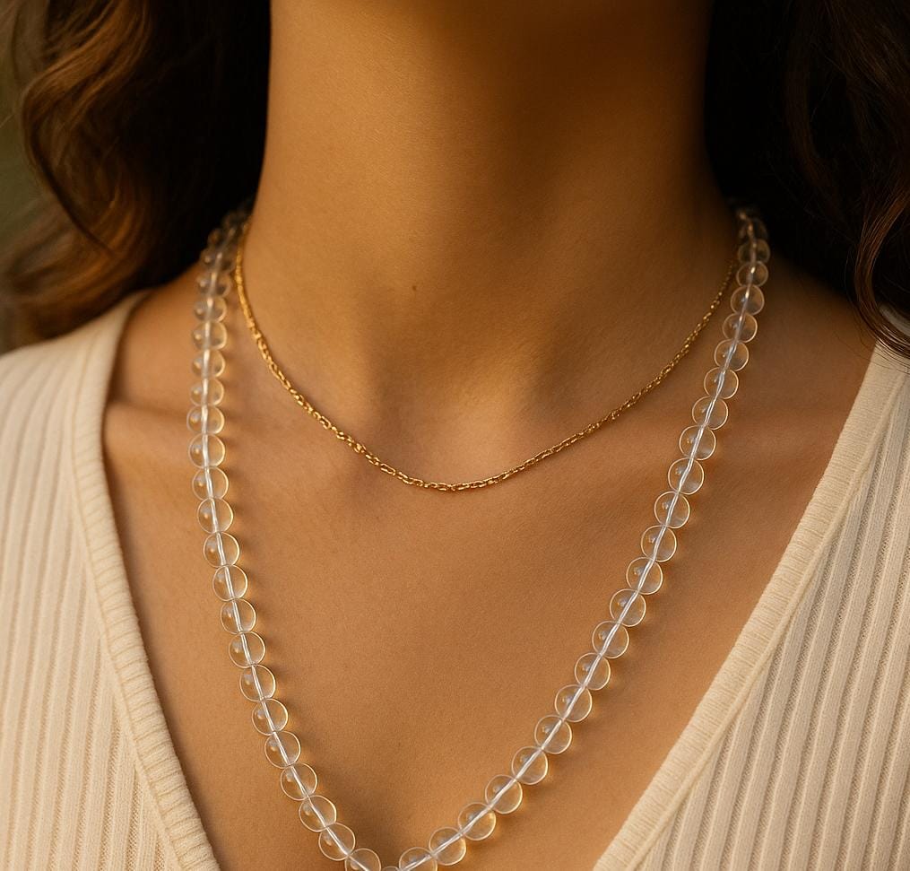 Clear Quartz Mala